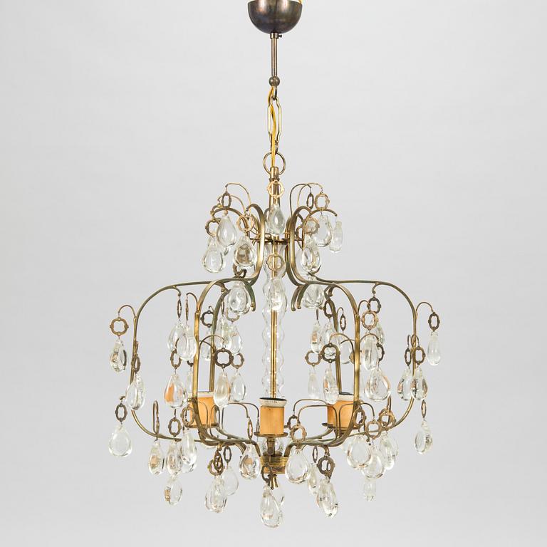 Paavo Tynell, a mid-20th century '1487/6' chandelier for Taito.