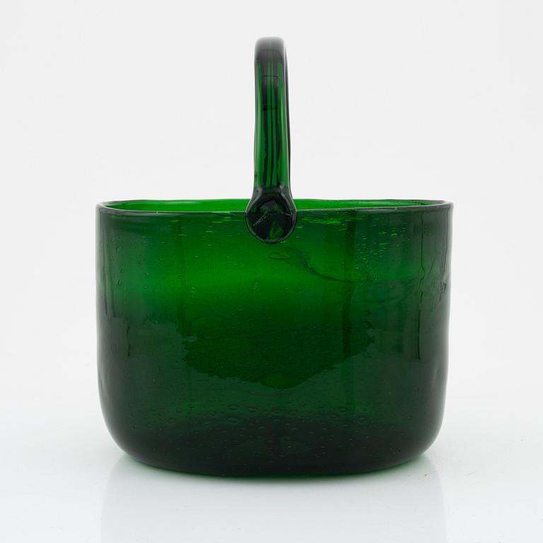 Kaj Franck, skål, "Sargasso", glas, signerad Nuutajärvi Notsjö. 1960/70-tal.