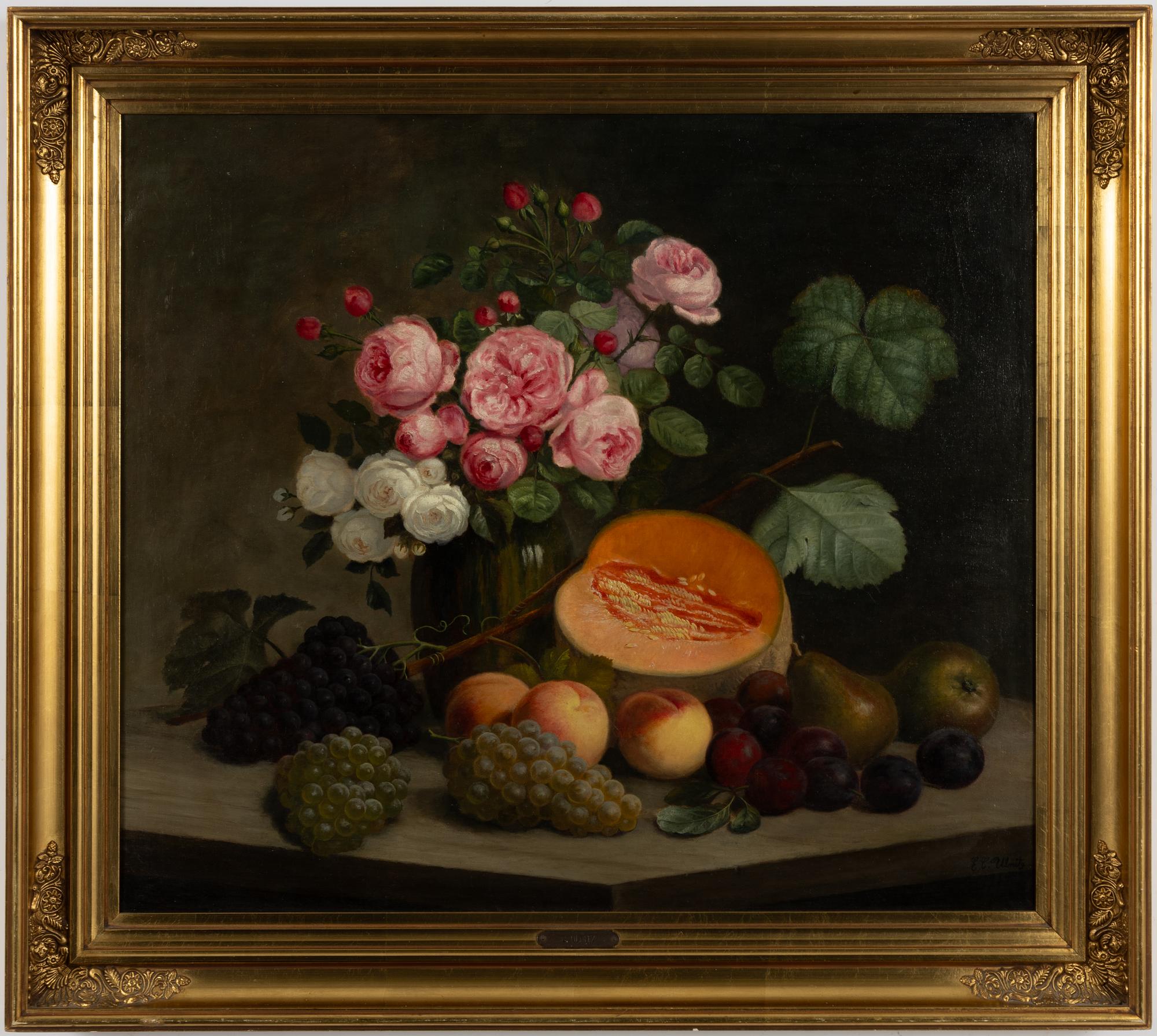 Emil C Ulnitz, Flower Still Life.