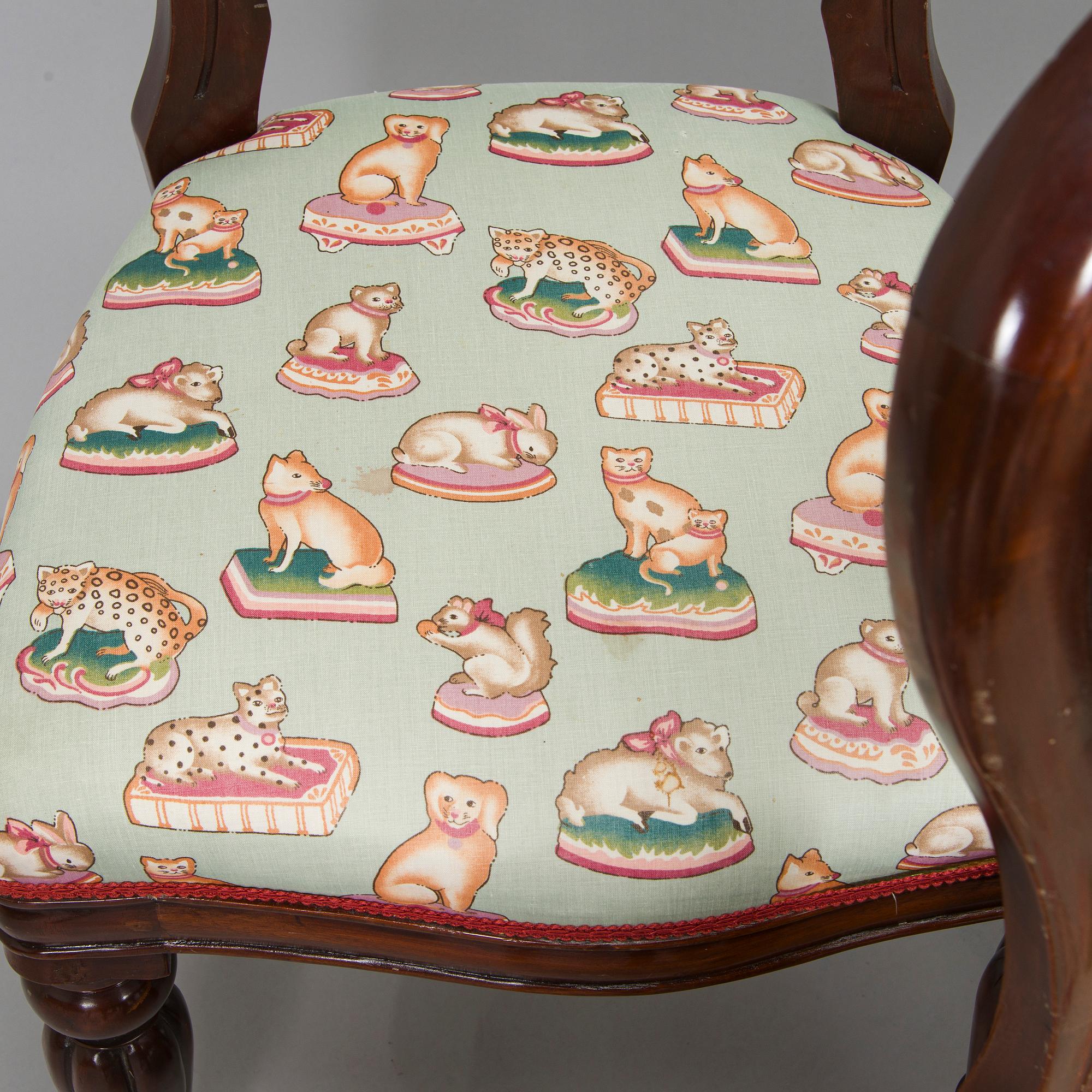 Matbord och stolar, 8 st, mahogny, regency-stil, 1900-talets slut.