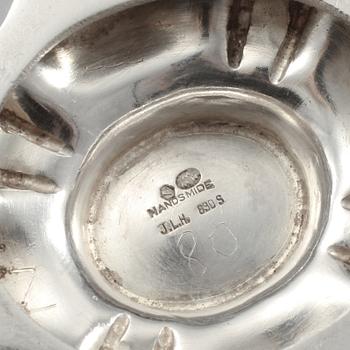 KAFFESERVIS, 4 delar, silver, importstämplade, 1900-tal, vikt  820 gram.