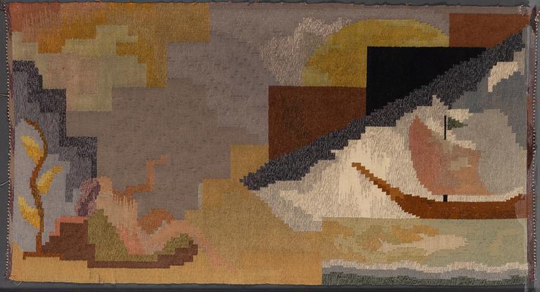 Carl Edvin Svensson, a textile, tapestry technique, signed CES.