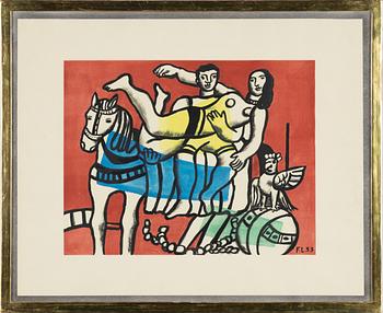 Fernand Léger, efter, färglitografi, 1953, signerad  191/285.