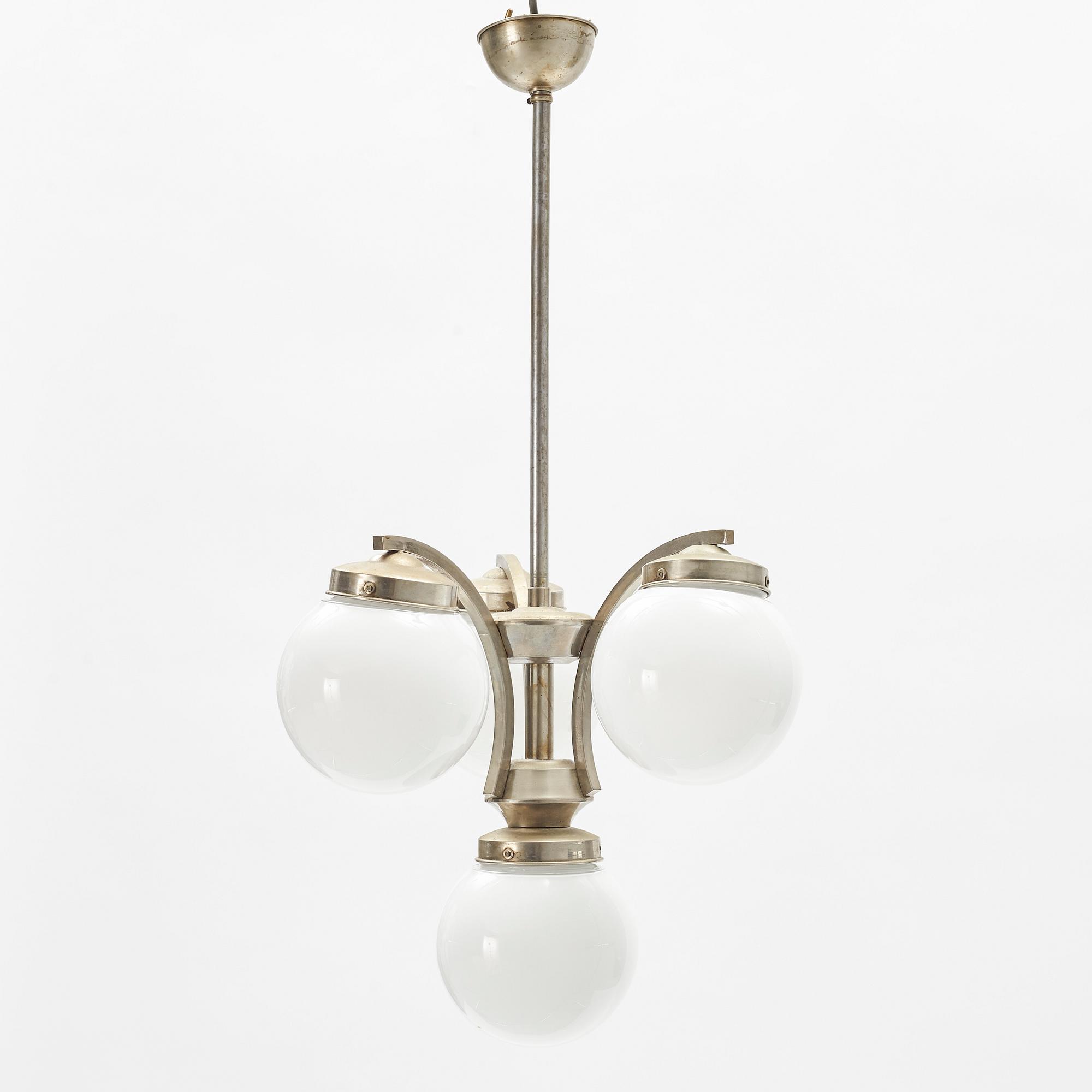 Art Deco Ceiling Lamp, 1940s.