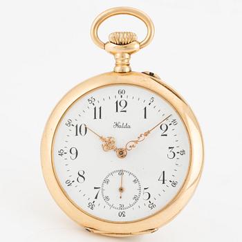 Halda, pocket watch, 41 mm.