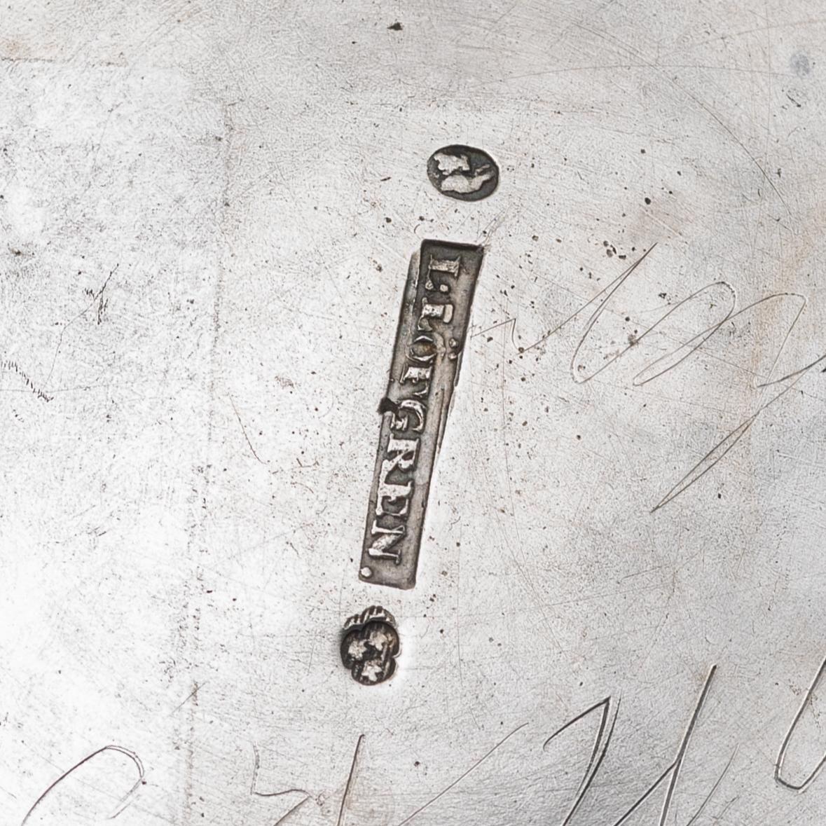 A silver beaker by Lars Löfgren, Hudiksvall (1797-1853).