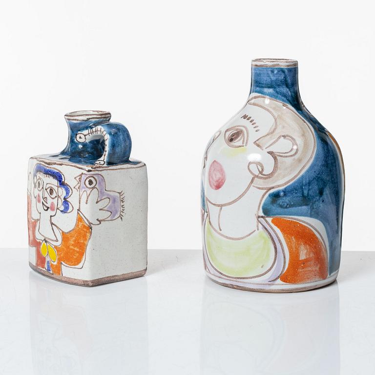 Vaser, 2 st, lergods, De Simone, Italien.