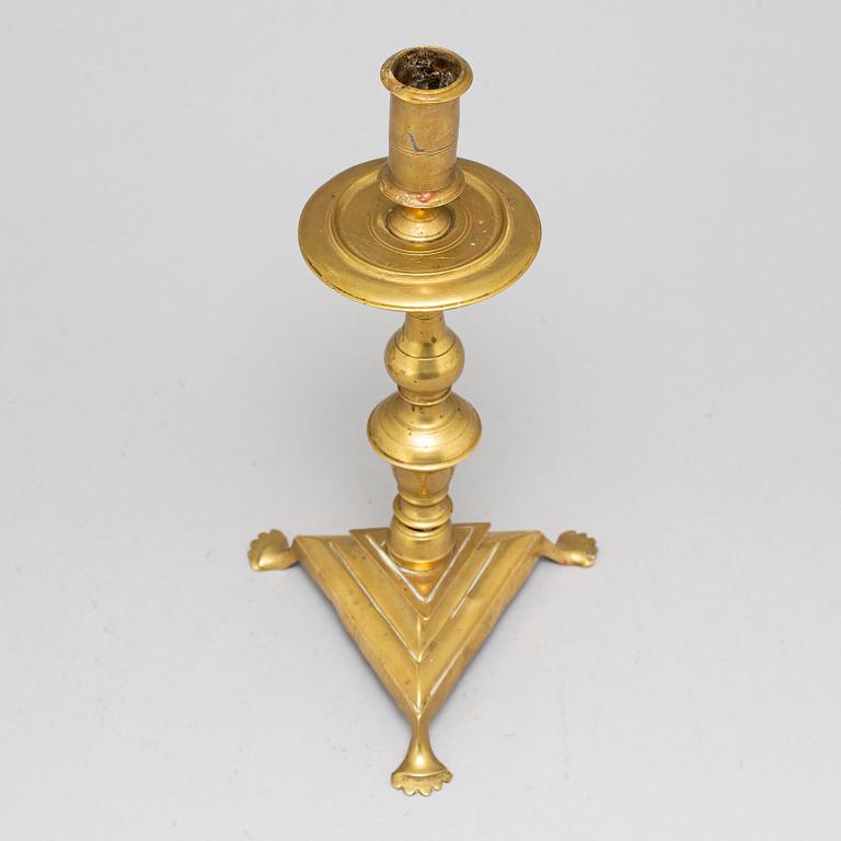 LJUSSTAKE, brons, 1700-tal.