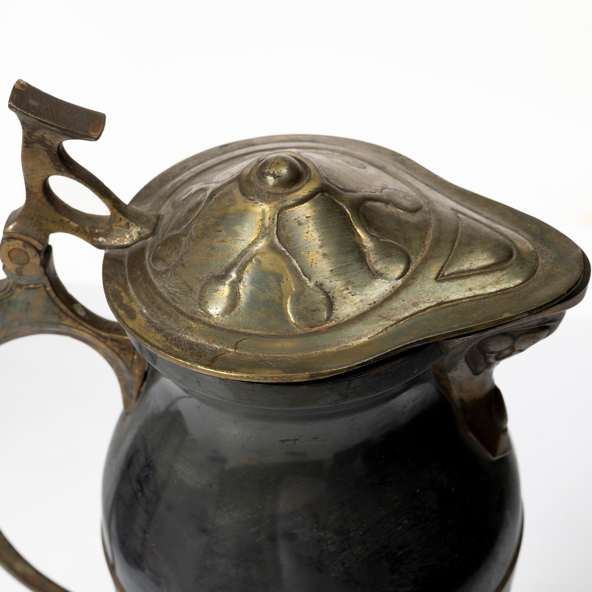 An Art Nouveau pitcher, early 20th century.