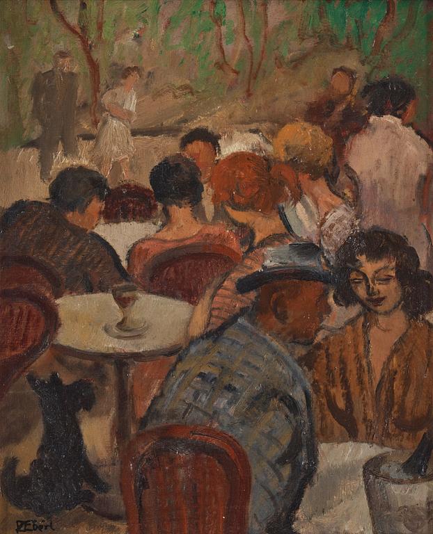 François Zdenek Eberl, "Café de Bois de Boulogne a Paris".