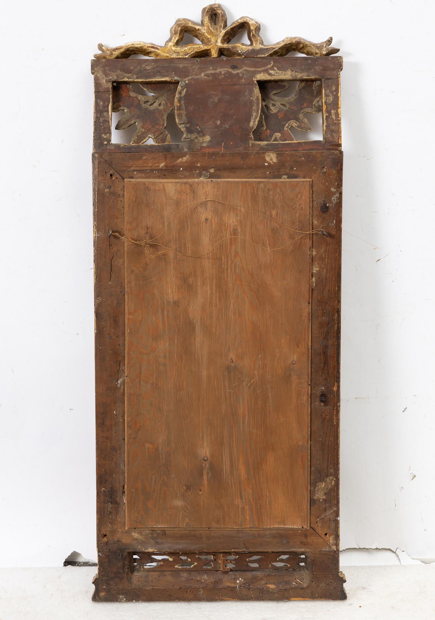 Mirror, Gustavian, late 18th century.