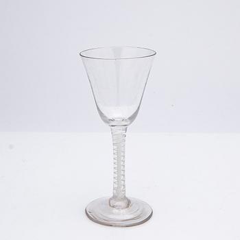 A set of glass, 13 pieces, 18th century.