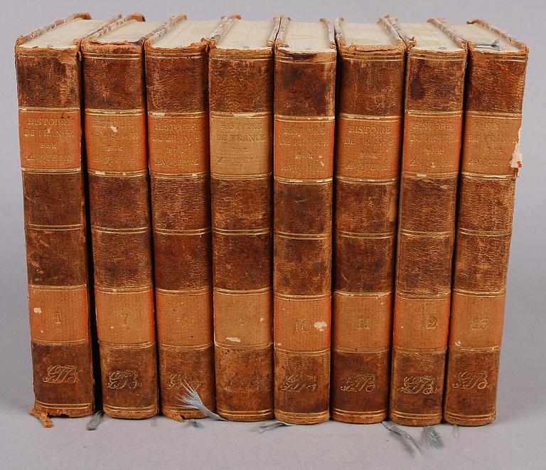 BOKVERK, 8 vol, "Histoire de France", Paris 1805.