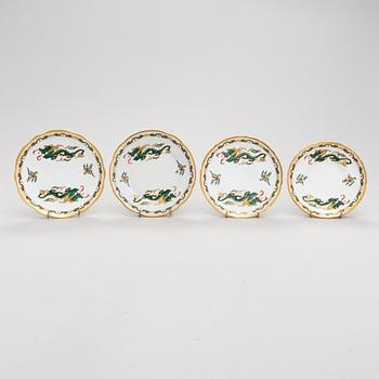 A ca 23-piece Dragon decorated coffee set, Arabia Finland 1920s-30s.