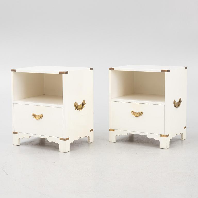 Ove Feuk, a pair of bedside tables, Nordiska Kompaniet/NK Interior, 1960s/70s.