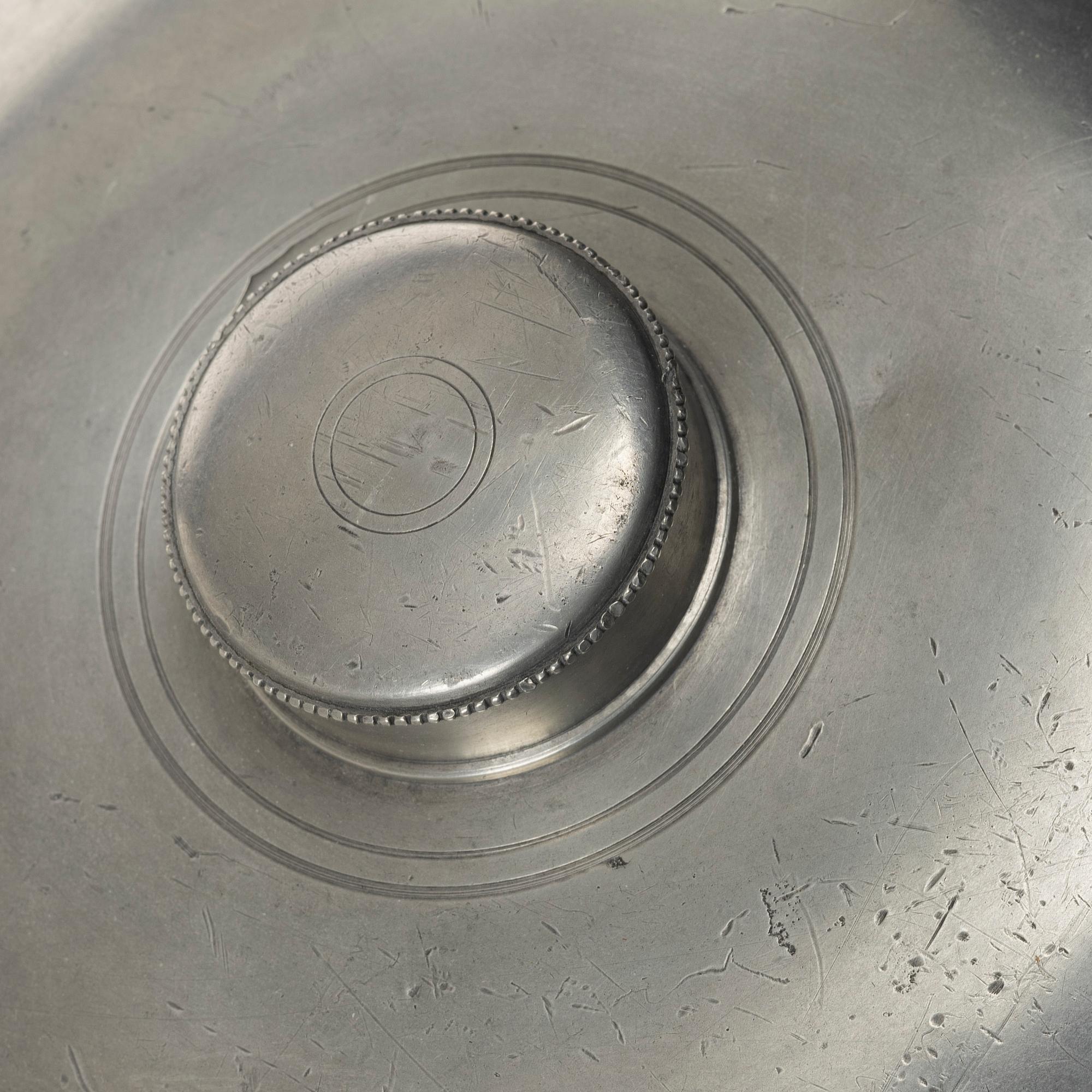 Sängvärmare, stämplad Nils  Abraham Santesson, Stockholm, 1861.