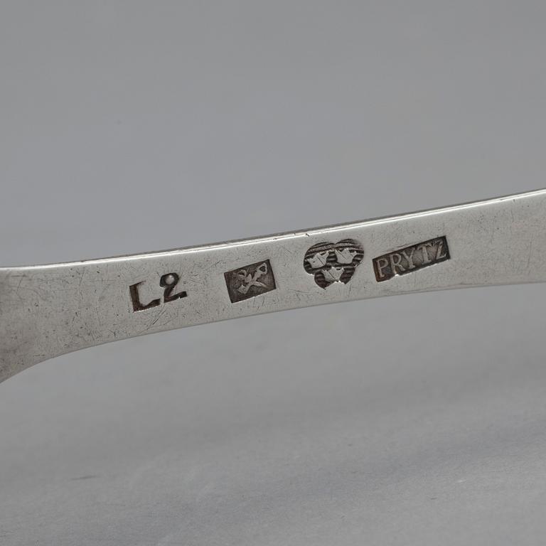 MATSKEDAR, 12 st, Ronander, Floberg, Lampa, Prytz, Zethelius, m.fl.  1700-tal och 1800-tal. Vikt 690 g.