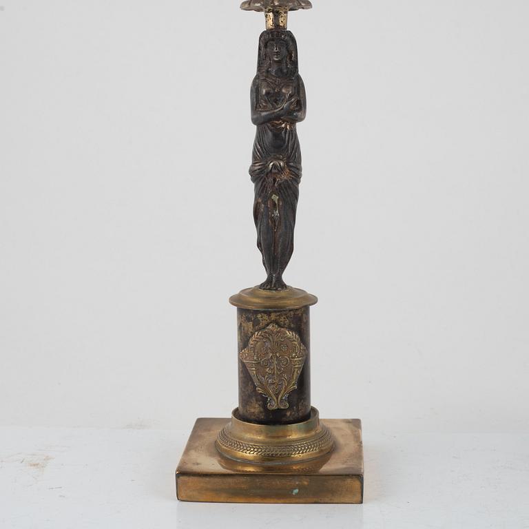 A pair of late Gustavian candelabras, around 1900.