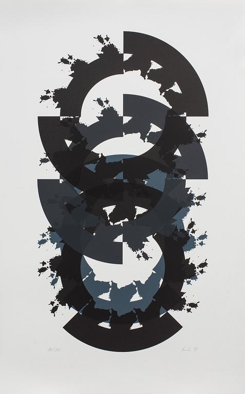 RAUL MEEL, färgserigrafi, signerad och numrerad 13/50, daterad -89.