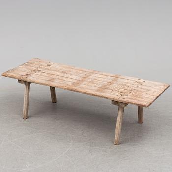 BENCH / TABLE, pine, 19th century.