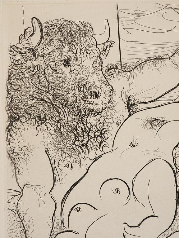 Pablo Picasso, "Scène bacchique au Minotaure".
