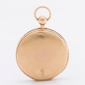 Pocket Watch, marked "BREGUET", turn of the century 1800, ca 52 mm..