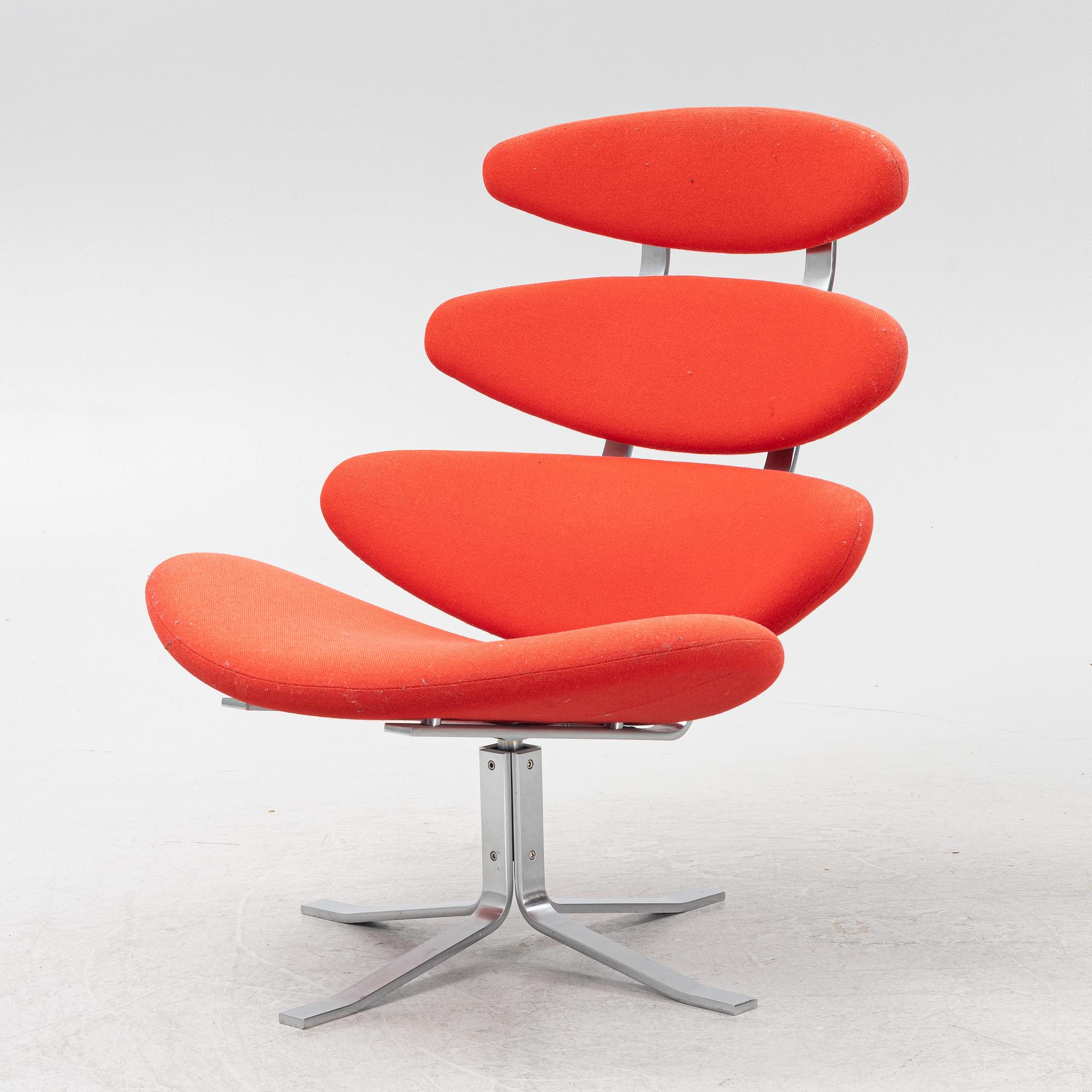 Poul Volther, fåtölj, "Corona EJ 5", Erik Jørgensen, Danmark.