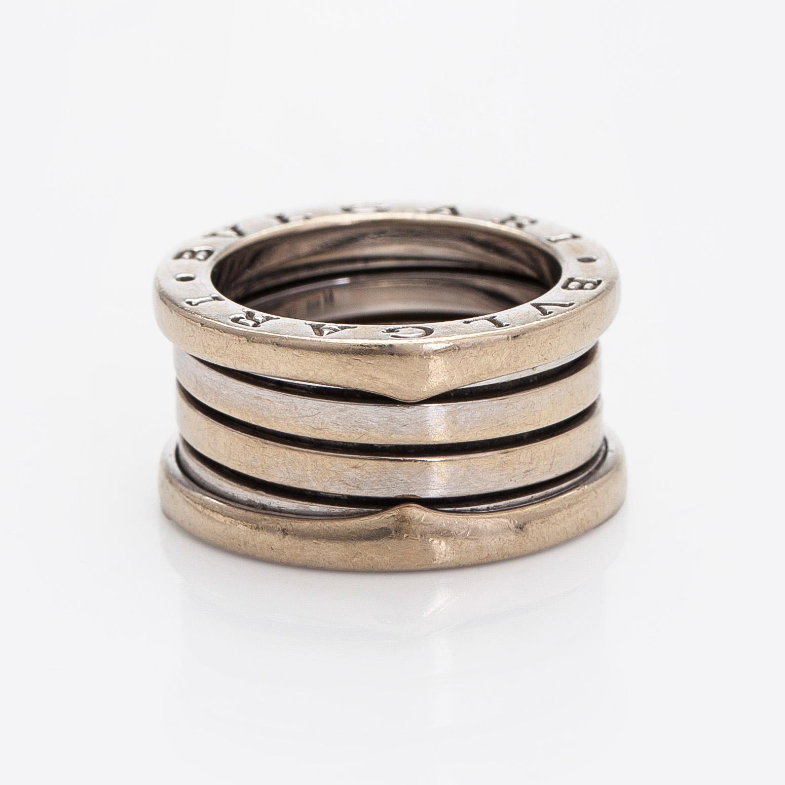 Bulgari, sormus, B.zero1, 18K valkokultaa.