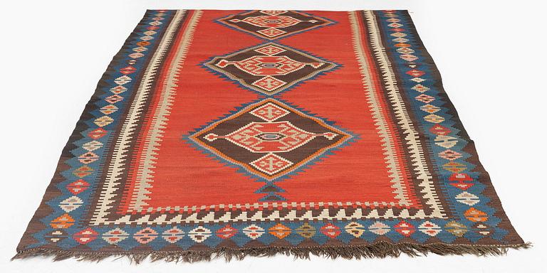 Antique Azerbaijan kilim, 303 x 158 cm.