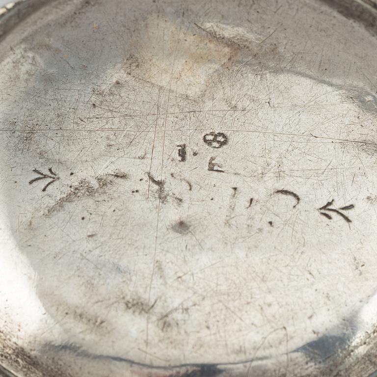 Two swedish silver boxes, 18-19th century.