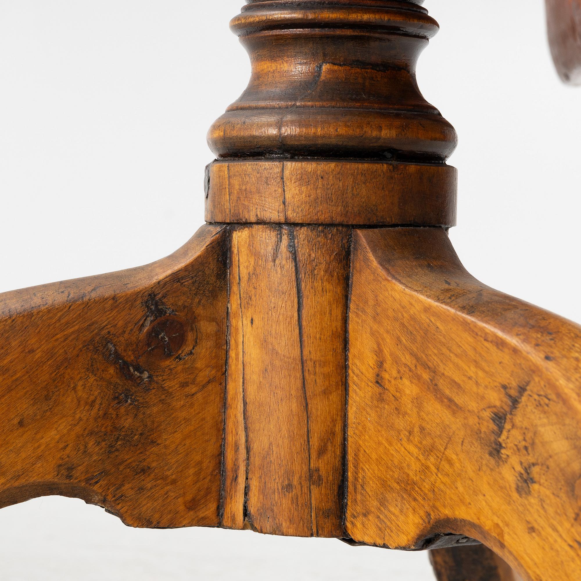 Fällbord, omkring år 1800.