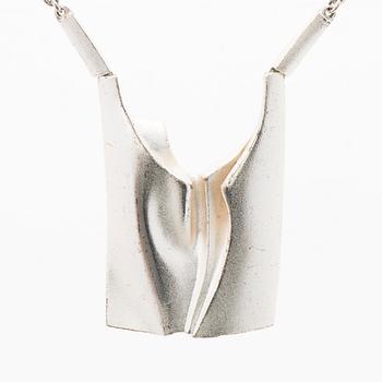 A BJÖRN WECKSTRÖM NECKLACE, "January", silver. Lapponia 1994.