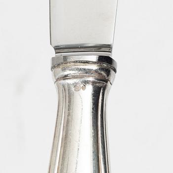A Swedish silver cutlery set, "Lübeck", mark of K Anderson, Stockholm, some 1944 (119 pieces).