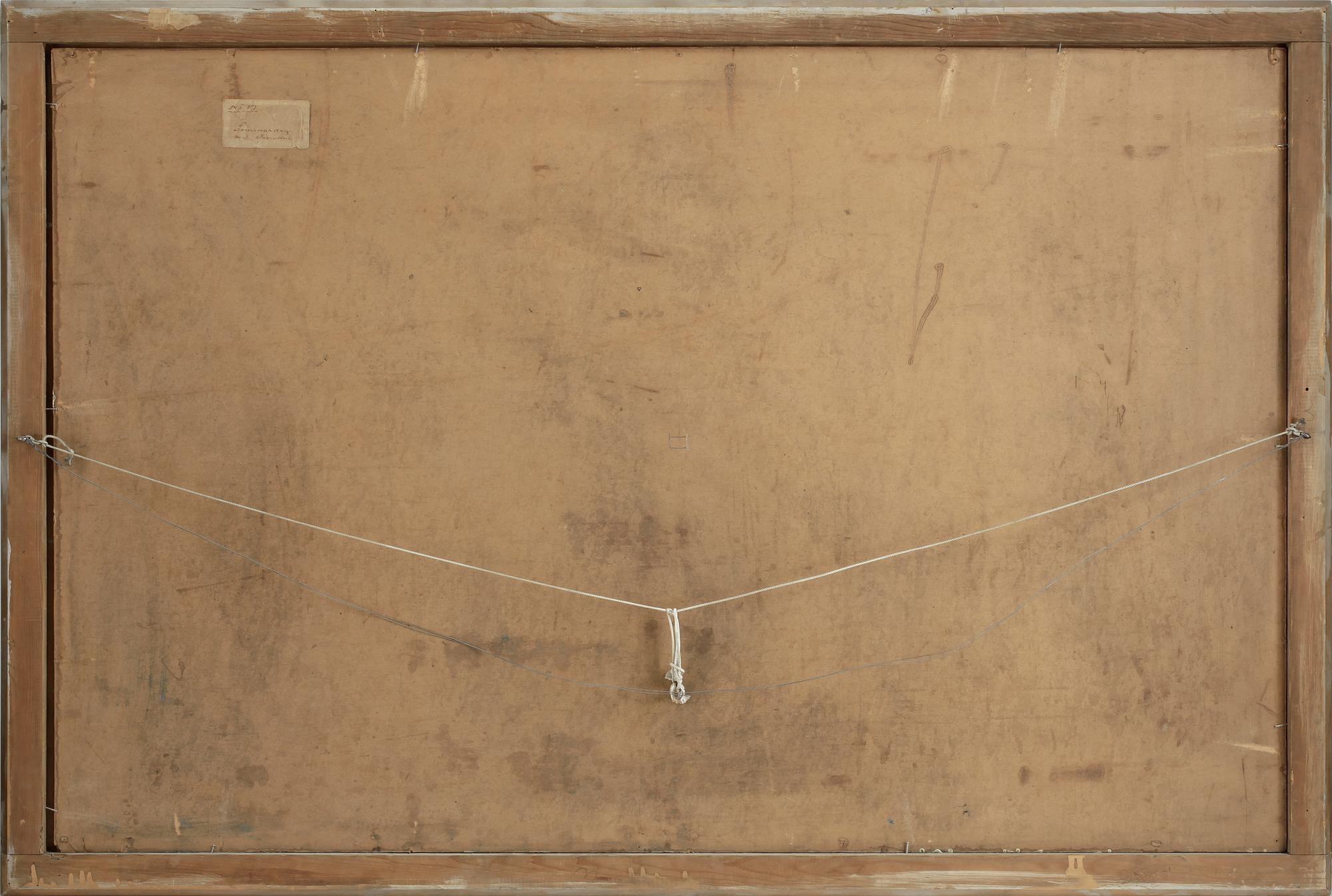 OKÄND KONSTNÄR, olja på pannå, Sverige, 1910/20-tal. Signerad E.R.