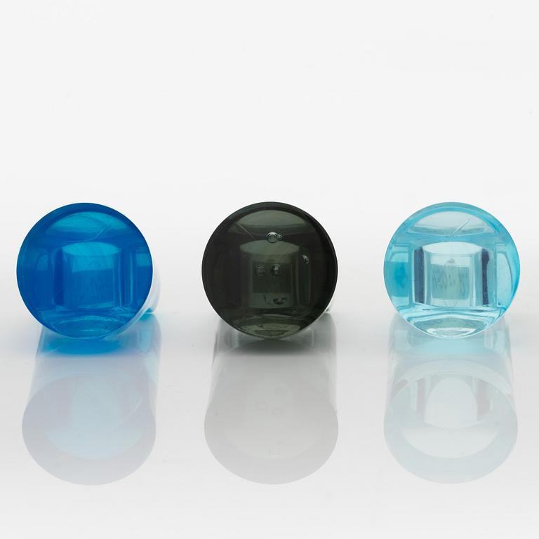 Siv Lagerström, three acrylic plastic rings, 1970s.
