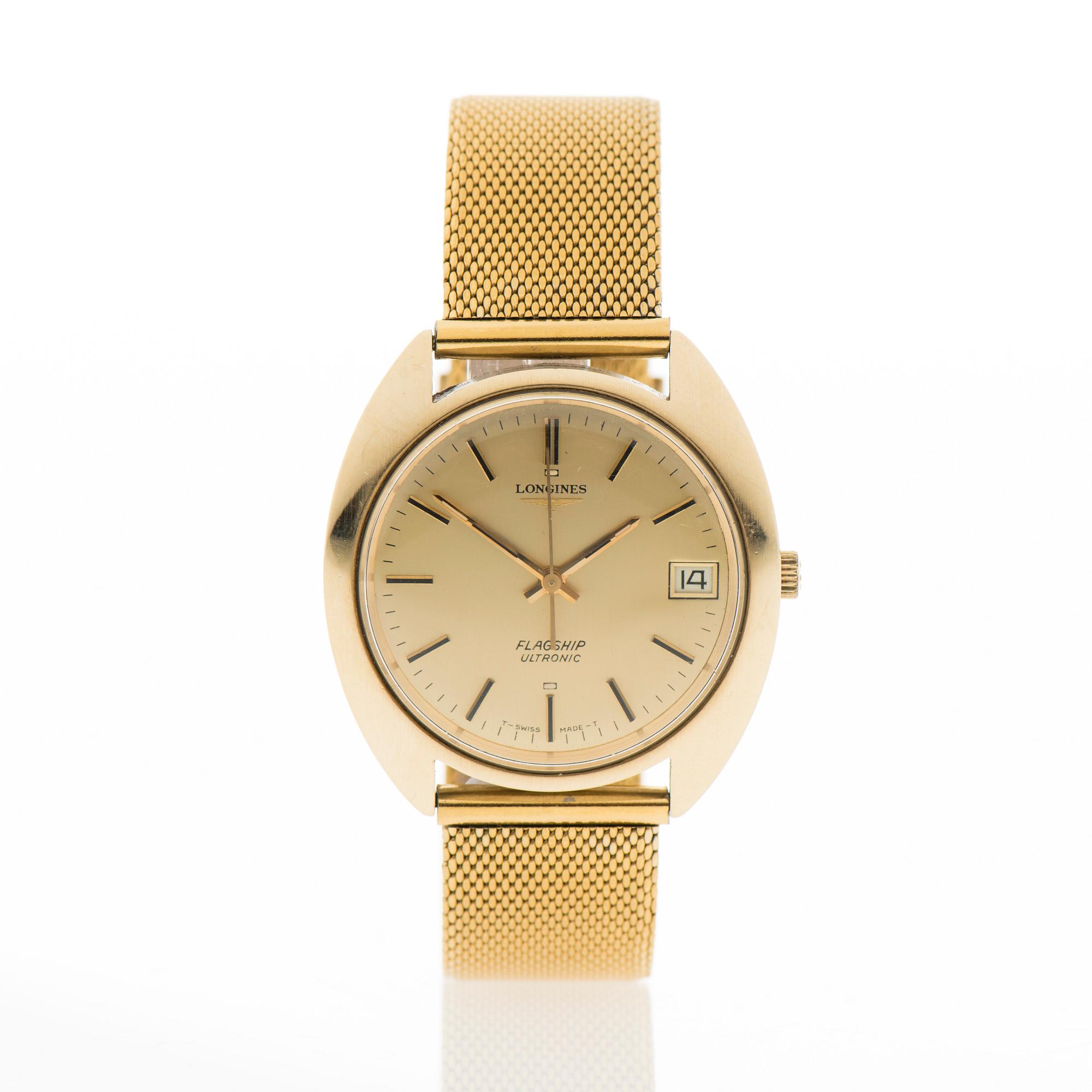 LONGINES, Flagship ultronic, wrist watch, 36 x 34-40 mm.