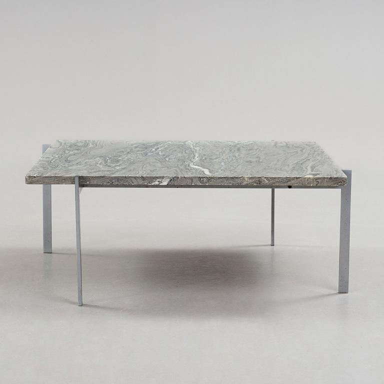 Poul Kjaerholm, a cipollino -marble top "PK 61" sofa table, edition E Kold Christensen, Denmark 1960's.