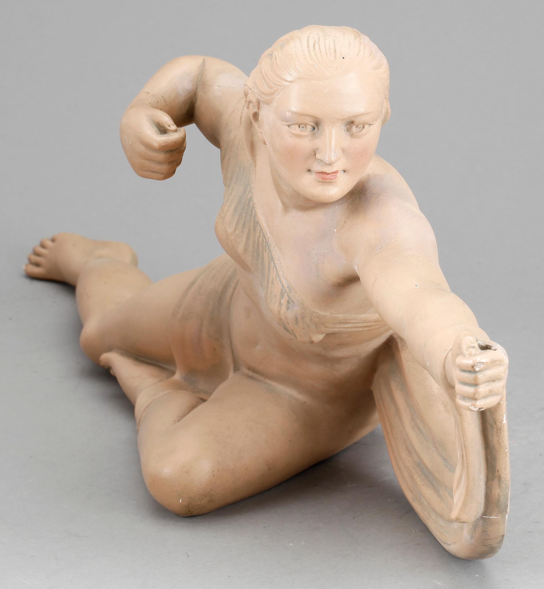 FIGURIN, keramik, art déco, 1930-tal.