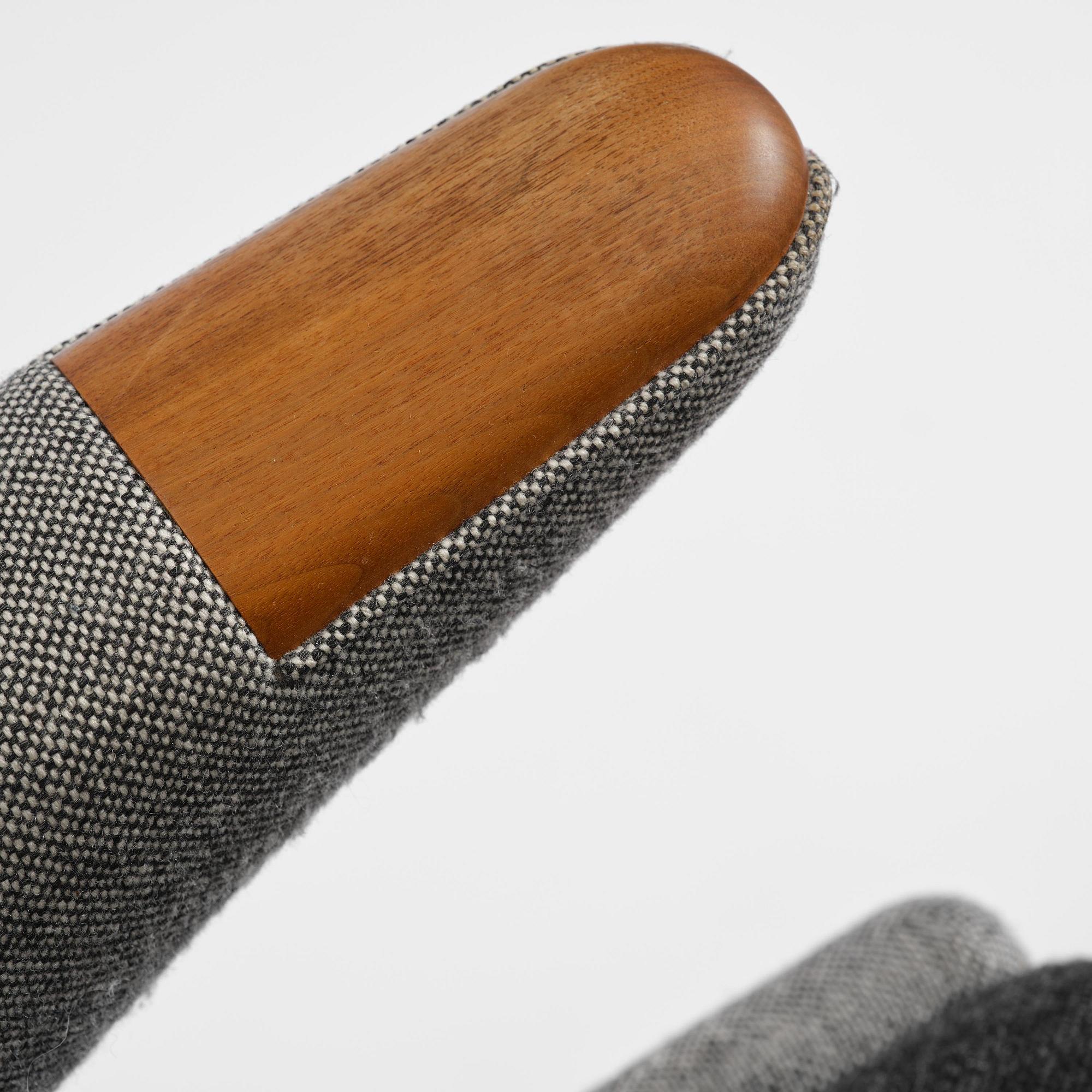 Hans J. Wegner, a "Bamse" (Papa Bear) armchair with ottoman, PP Møbler, Denmark.