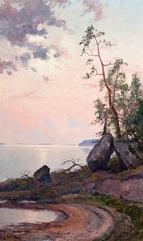 52. Ellen Favorin, LANDSCAPE BY THE LAKE.