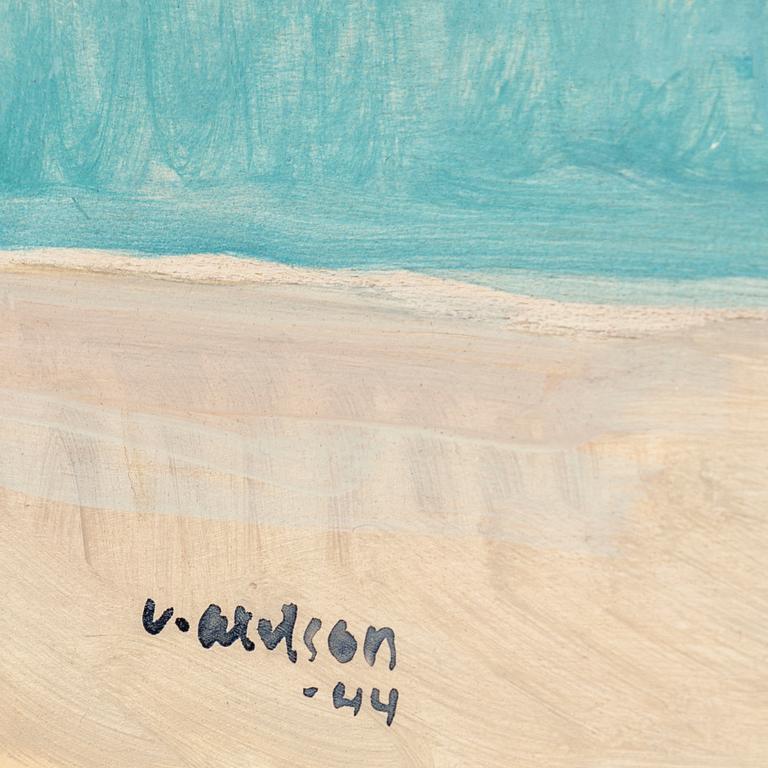 Victor Axelson, oil on panel, signed and dated -44.