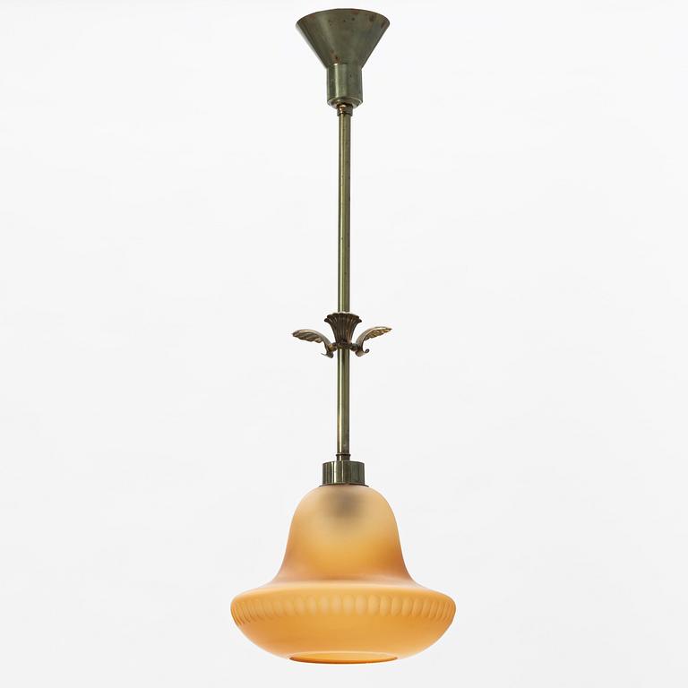 Harald Notini, a ceiling lamp model "6605", Arvid Böhlmarks Lampfabrik, Stockholm 1930s.