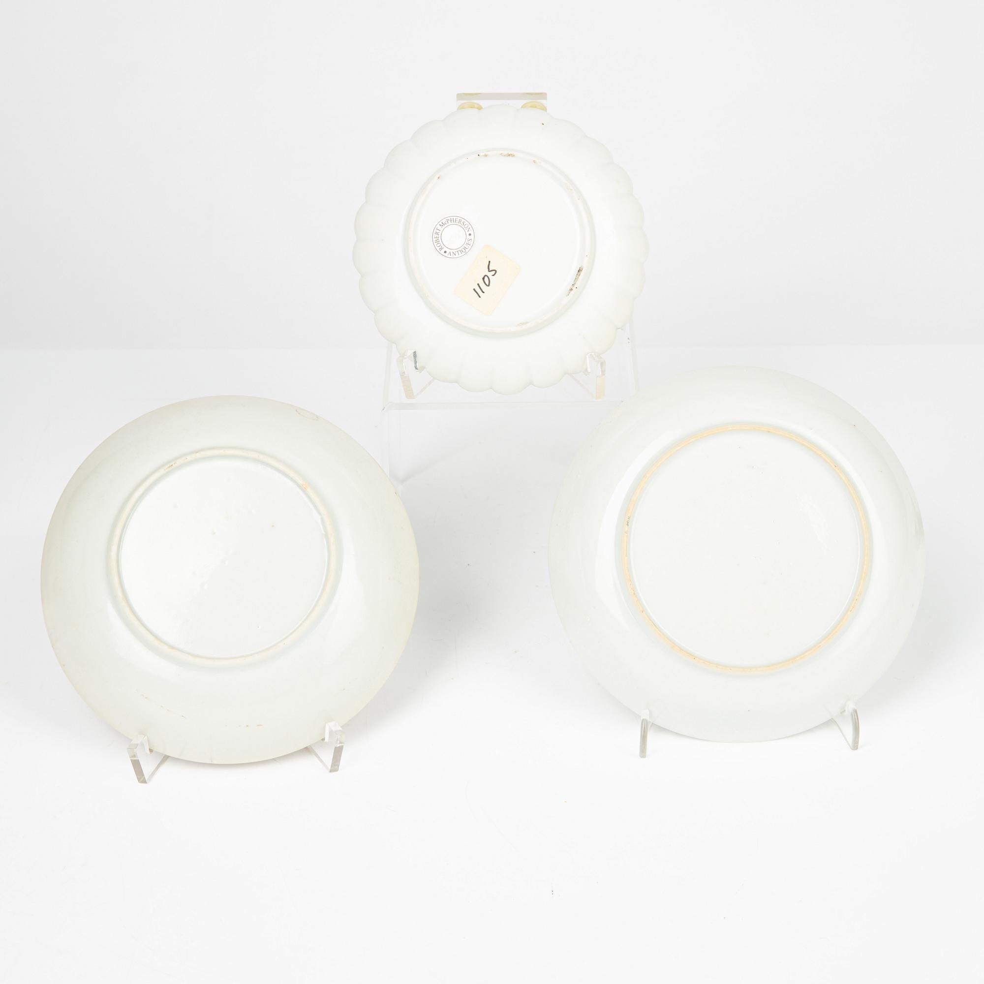 A group of four 18th Century cups, Japan, China and Europe.