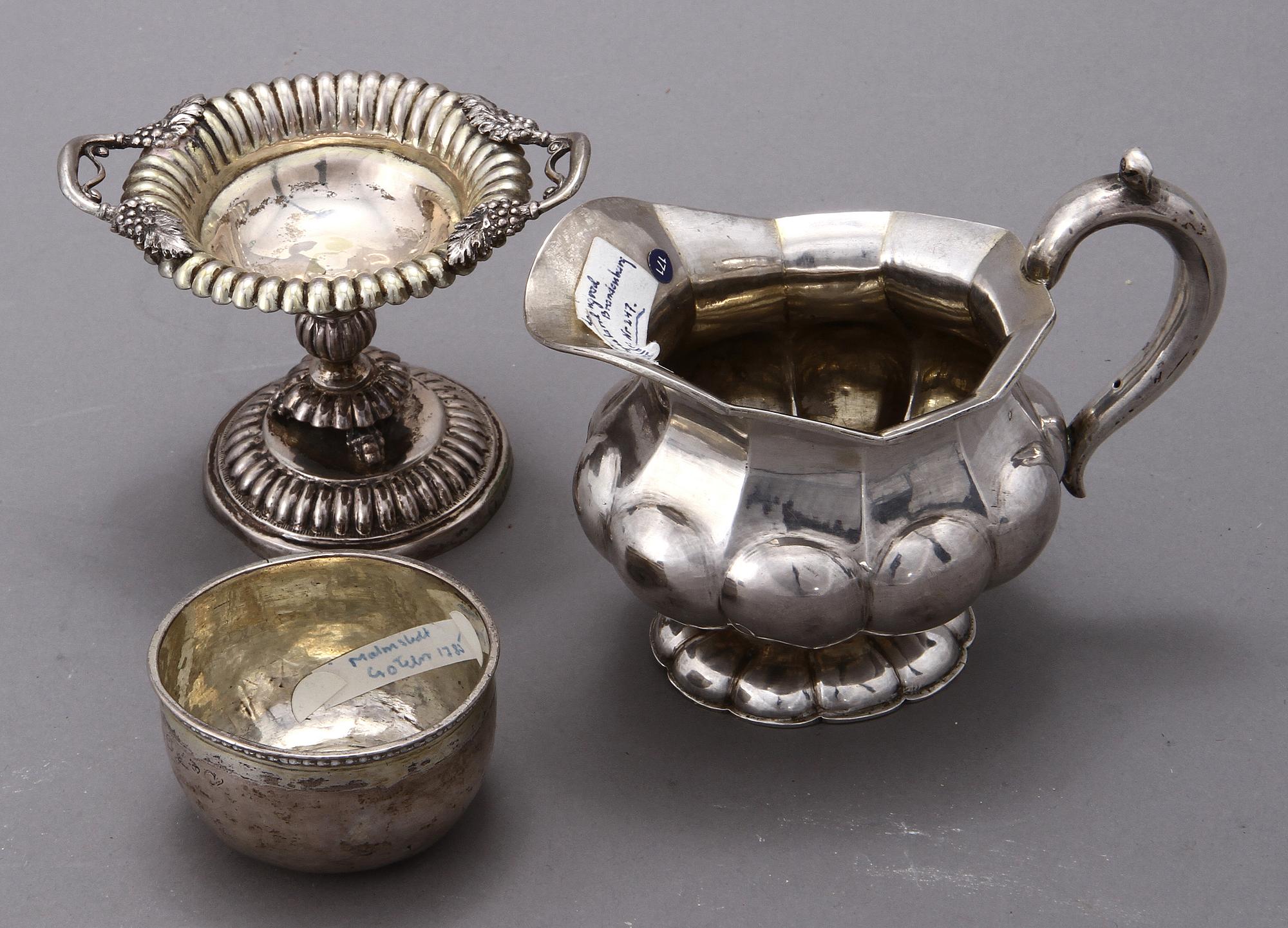 PARTI SILVER, 3 delar, 1800-tal.Ca  240 gr.