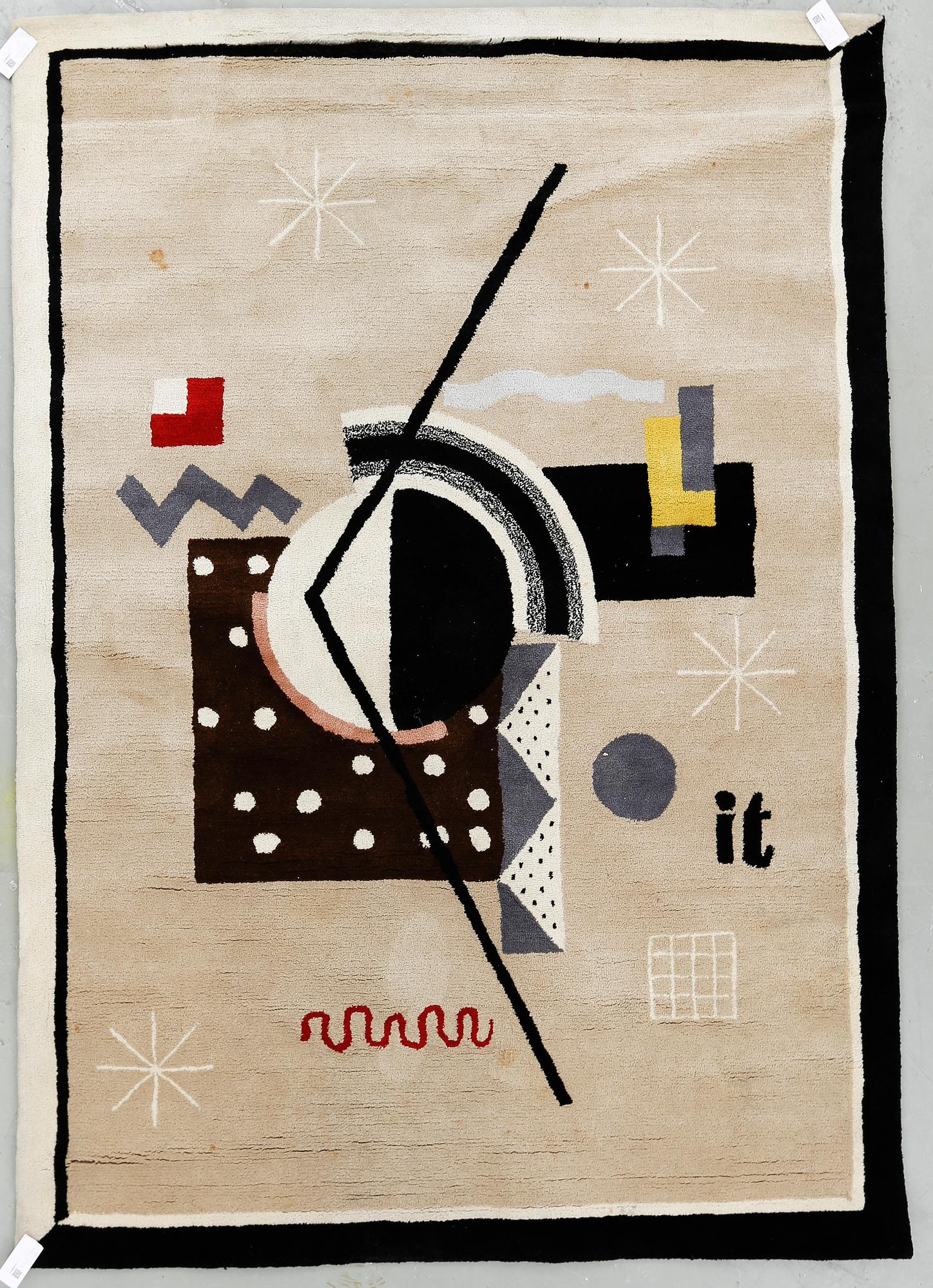 MATTA, "Jazz". Tuftad, signerad it (tillverkad efter Ingegerd Torhamns design). Ca 247x172 cm.