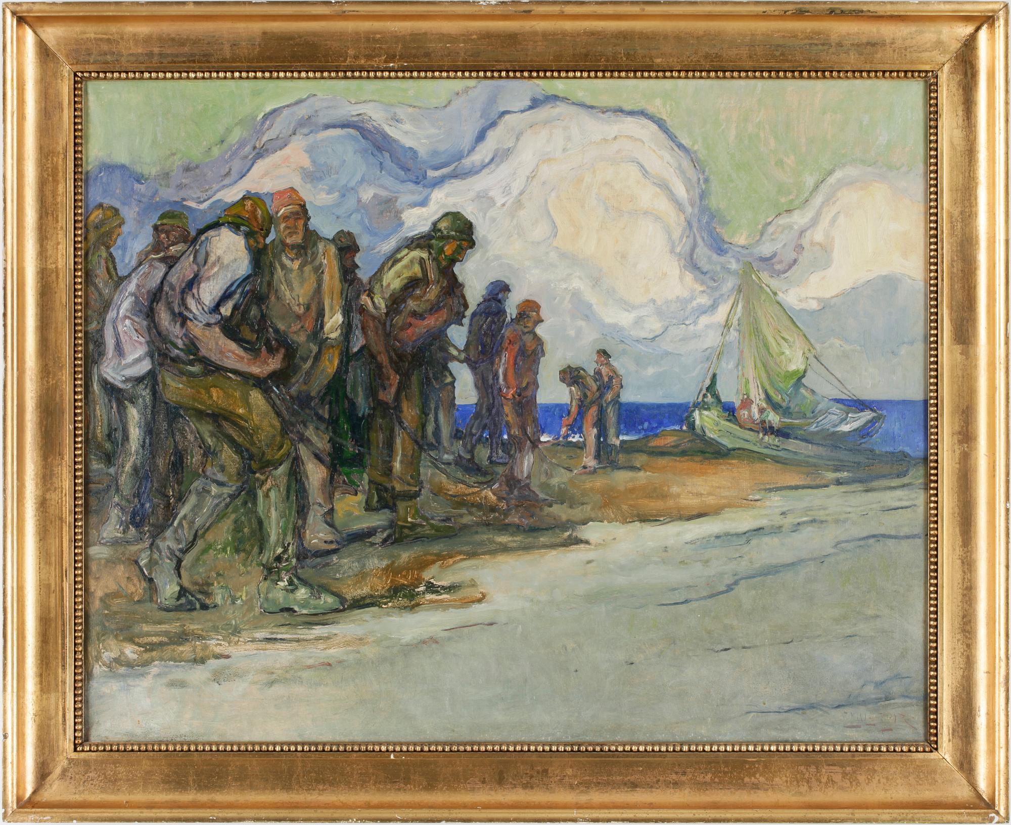 EMIL ZOIR, olja på duk, sign.