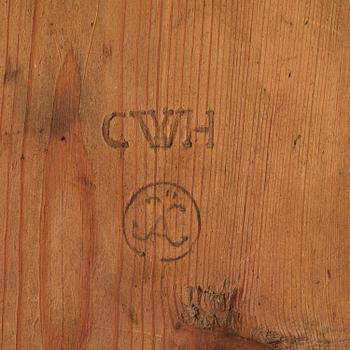 A Swedish rococo desk by C. W. Hein (master in Stockholm 1755-83).