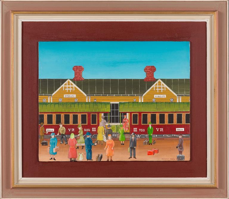 Veikko Sirén, oil on board, signed and dated 1972.