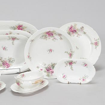 A 88-piece porcelain dinnerware set, Limoges, France. 1900s.