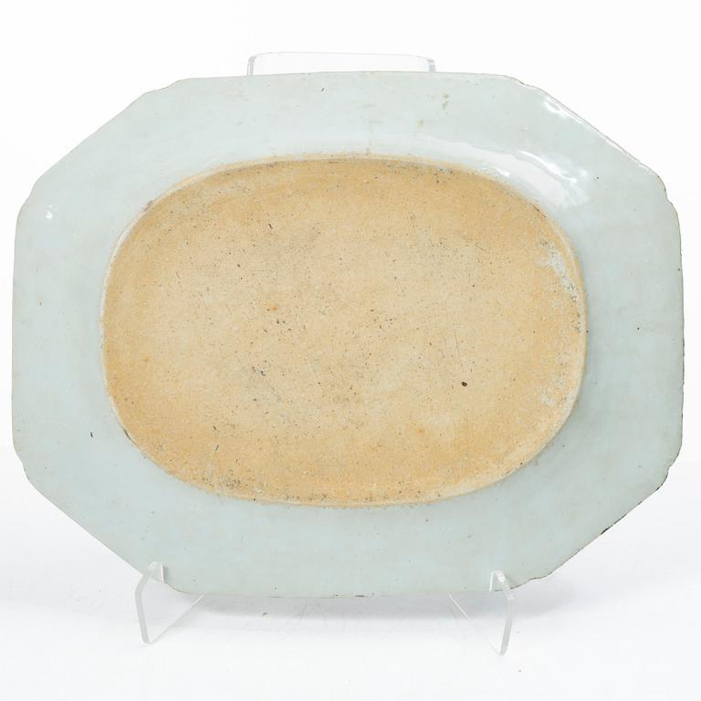 Stekfat, kompaniporslin, Kina, Qianlong (1736-95).